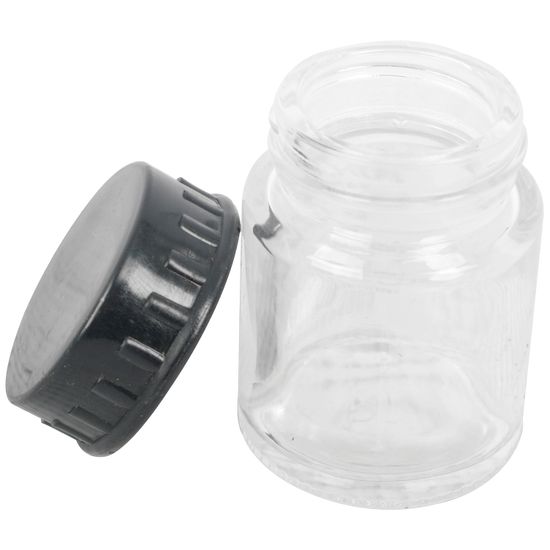 Glass Jar 22cc For Airbrush No Spout